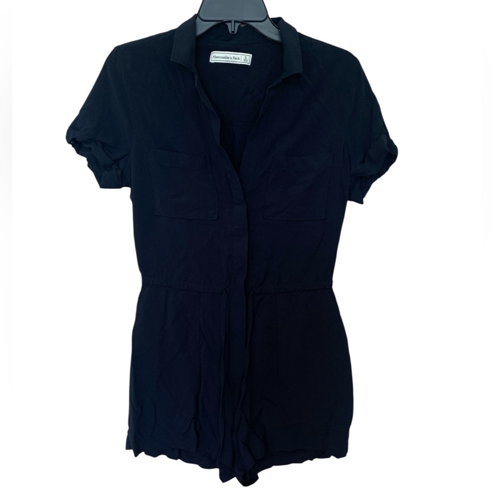 Abercrombie & Fitch The Utility Romper Black Size Small - Picture 2 of 9
